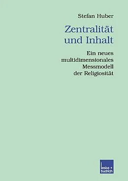 E-Book (pdf) Zentralität und Inhalt von Stefan Huber