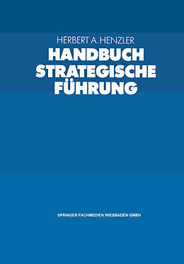 Kartonierter Einband Handbuch Strategische Führung von 
