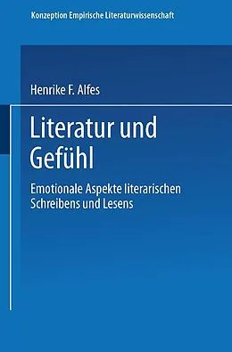 E-Book (pdf) Literatur und Gefühl von Henrike F. Alfes