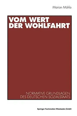 E-Book (pdf) Vom Wert der Wohlfahrt von Marion Möhle