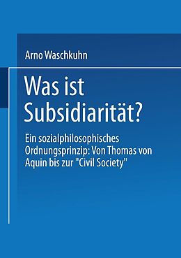E-Book (pdf) Was ist Subsidiarität? von Arno Waschkuhn