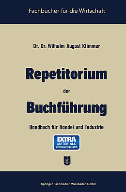 Kartonierter Einband Repetitorium der Buchführung von August Klimmer
