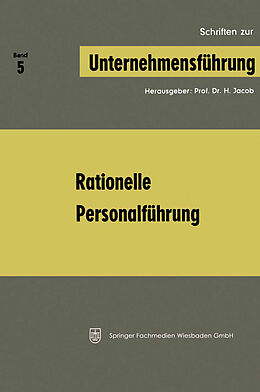 Kartonierter Einband Rationelle Personalführung von H. Jacob