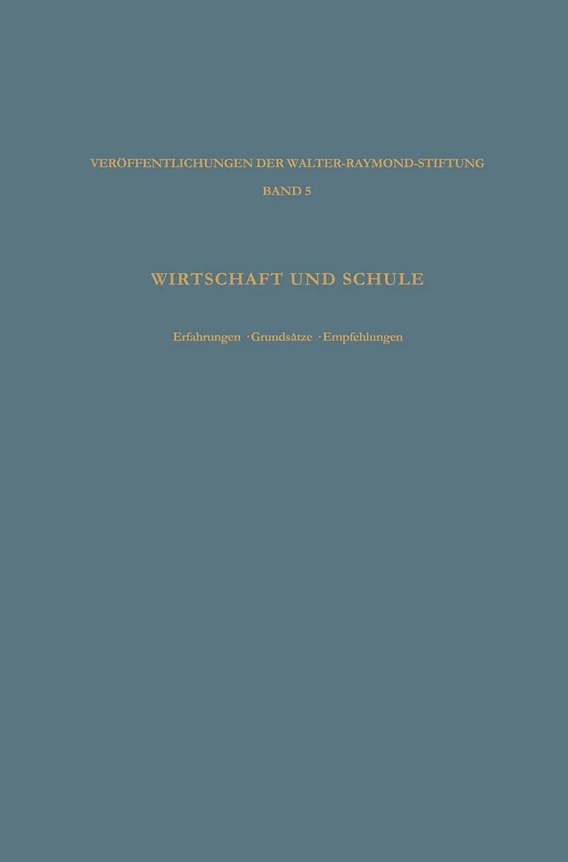 Wirtschaft und Schule