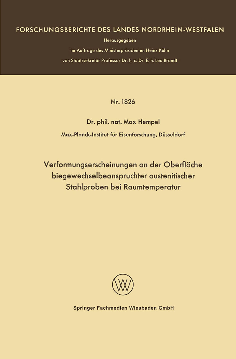 Verformungserscheinungen an der Oberfläche biegewechselbeanspruchter austenitischer Stahlproben bei Raumtemperatur