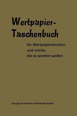 E-Book (pdf) Wertpapier Taschenbuch von Gable Gabler
