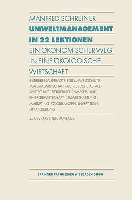E-Book (pdf) Umweltmanagement in 22 Lektionen von Manfred Schreiner