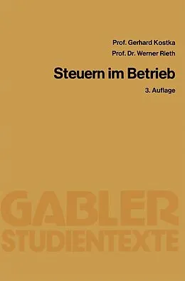 E-Book (pdf) Steuern im Betrieb von Gerhard Kostka, Werner Rieth