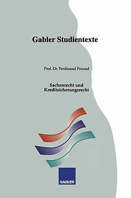 E-Book (pdf) Sachenrecht und Kreditsicherungsrecht von Ferdinand Freund