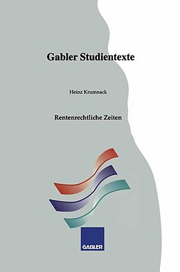 E-Book (pdf) Rentenrechtliche Zeiten von Heinz Krumnack