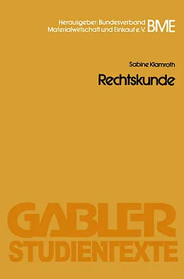 E-Book (pdf) Rechtskunde von Sabine Klamroth