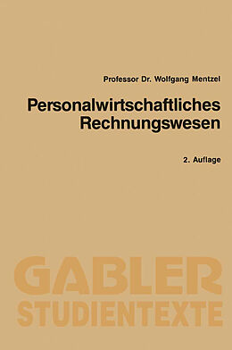 E-Book (pdf) Personalwirtschaftliches Rechnungswesen von Wolfgang Mentzel