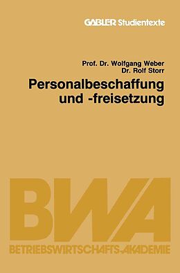 E-Book (pdf) Personalbeschaffung und -freisetzung von Wolfgang Weber, Rolf Storr