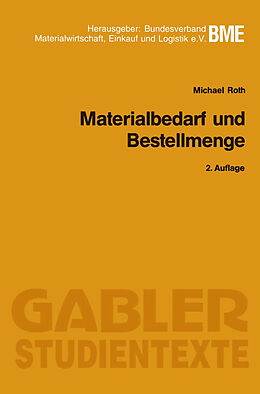 E-Book (pdf) Materialbedarf und Bestellmenge von Michael Roth