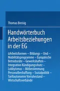 E-Book (pdf) Handwörterbuch Arbeitsbeziehungen in der EG von Thomas Breisig
