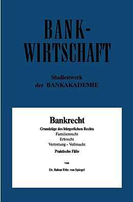 E-Book (pdf) Bankrecht von Raban von Spiegel