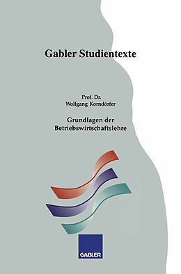 E-Book (pdf) Grundlagen der Betriebswirtschaftslehre von Wolfgang Korndörfer