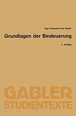 E-Book (pdf) Grundlagen der Besteuerung von Uwe Bauer