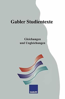 E-Book (pdf) Gleichungen und Ungleichungen von Reinhold Pfeiffer, Heidemarie Borgwadt