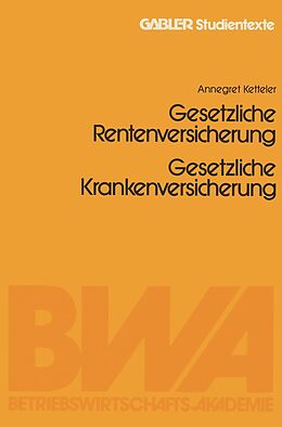 E-Book (pdf) Gesetzliche Rentenversicherung. Gesetzliche Krankenversicherung von Jürgen Witt