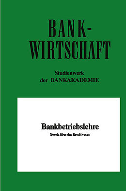 E-Book (pdf) Bankbetriebslehre von Volkhard Szagunn