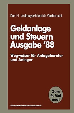 E-Book (pdf) Geldanlage und Steuern 88 von Karl H. Lindmayer, Friedrich Weihbrecht