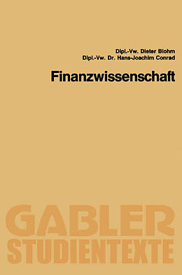 E-Book (pdf) Finanzwissenschaft von Dieter Blohm, Hans-Joachim Conrad