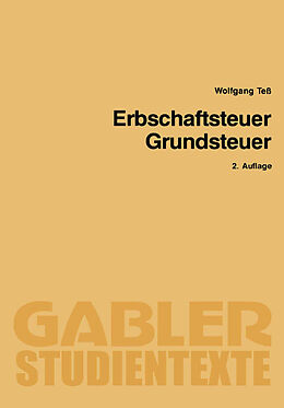 E-Book (pdf) Erbschaftsteuer Grundsteuer von Wolfgang Teß