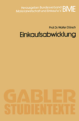 E-Book (pdf) Einkaufsabwicklung von Walter Dörsch