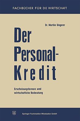 E-Book (pdf) Der Personalkredit von Martin Ungerer