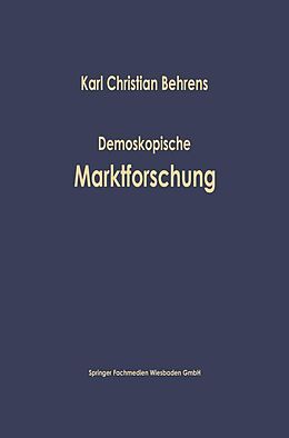 E-Book (pdf) Demoskopische Marktforschung von Karl Christian Behrens