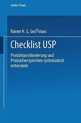E-Book (pdf) Checklist USP von Rainer H. G. Großklaus