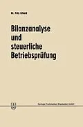 E-Book (pdf) Bilanzanalyse und steuerliche Betriebsprüfung von Fritz Erhard