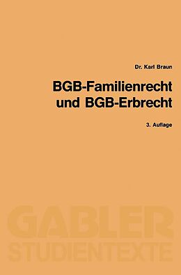 E-Book (pdf) BGB-Familienrecht und BGB-Erbrecht von Karl Braun