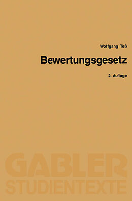 E-Book (pdf) Bewertungsgesetz von Wolfgang Teß