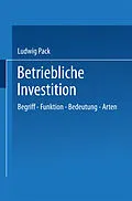 E-Book (pdf) Betriebliche Investition von Ludwig Pack