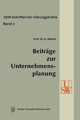 E-Book (pdf) Beiträge zur Unternehmensplanung von Horst Albach