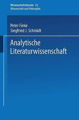 E-Book (pdf) Analytische Literaturwissenschaft von Peter Finke, S. J. Schmidt