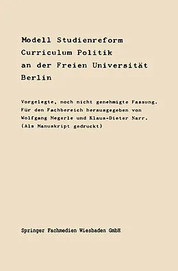 E-Book (pdf) Modell Studienreform von 