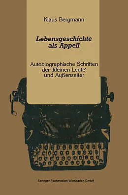 E-Book (pdf) Lebensgeschichte als Appell von Klaus Bergmann