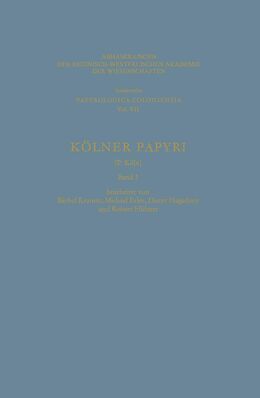 E-Book (pdf) Kölner Papyri von Bärbel Kramer