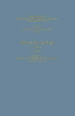 E-Book (pdf) Kölner Papyri von Bärbel Kramer