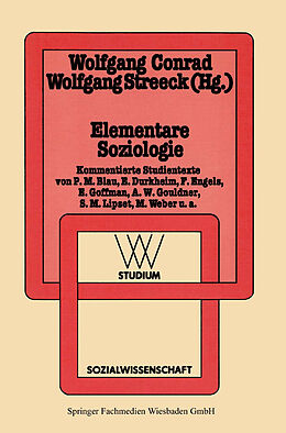 E-Book (pdf) Elementare Soziologie von Wolfgang Conrad, Wolfgang Streeck