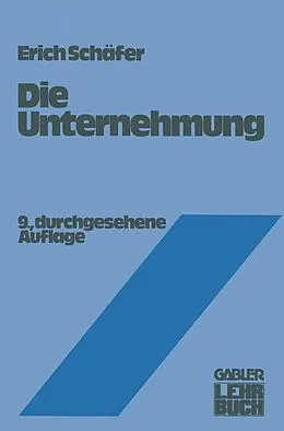 E-Book (pdf) Die Unternehmung von Erich Schäfer