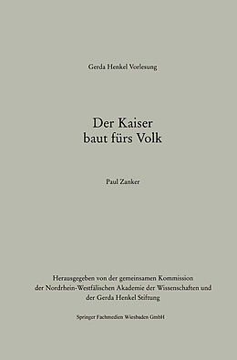 E-Book (pdf) Der Kaiser baut fürs Volk von Paul Zanker