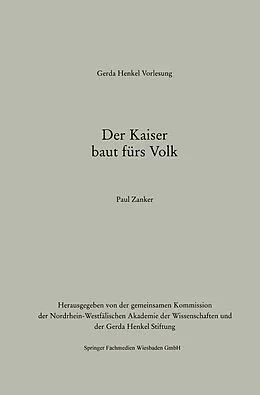 E-Book (pdf) Der Kaiser baut fürs Volk von Paul Zanker