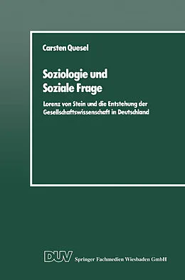 E-Book (pdf) Soziologie und Soziale Frage von Carsten Quesel