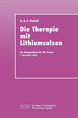 E-Book (pdf) Die Therapie mit Lithiumsalzen von Gerhard A. E. Rudolf