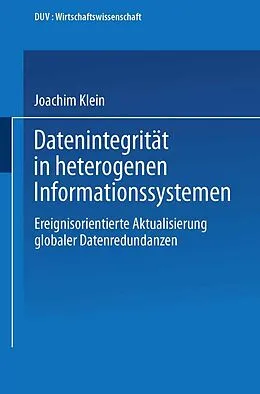 E-Book (pdf) Datenintegrität in heterogenen Informationssystemen von Joachim Klein
