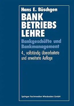 E-Book (pdf) Bankbetriebslehre von Hans E. Büschgen